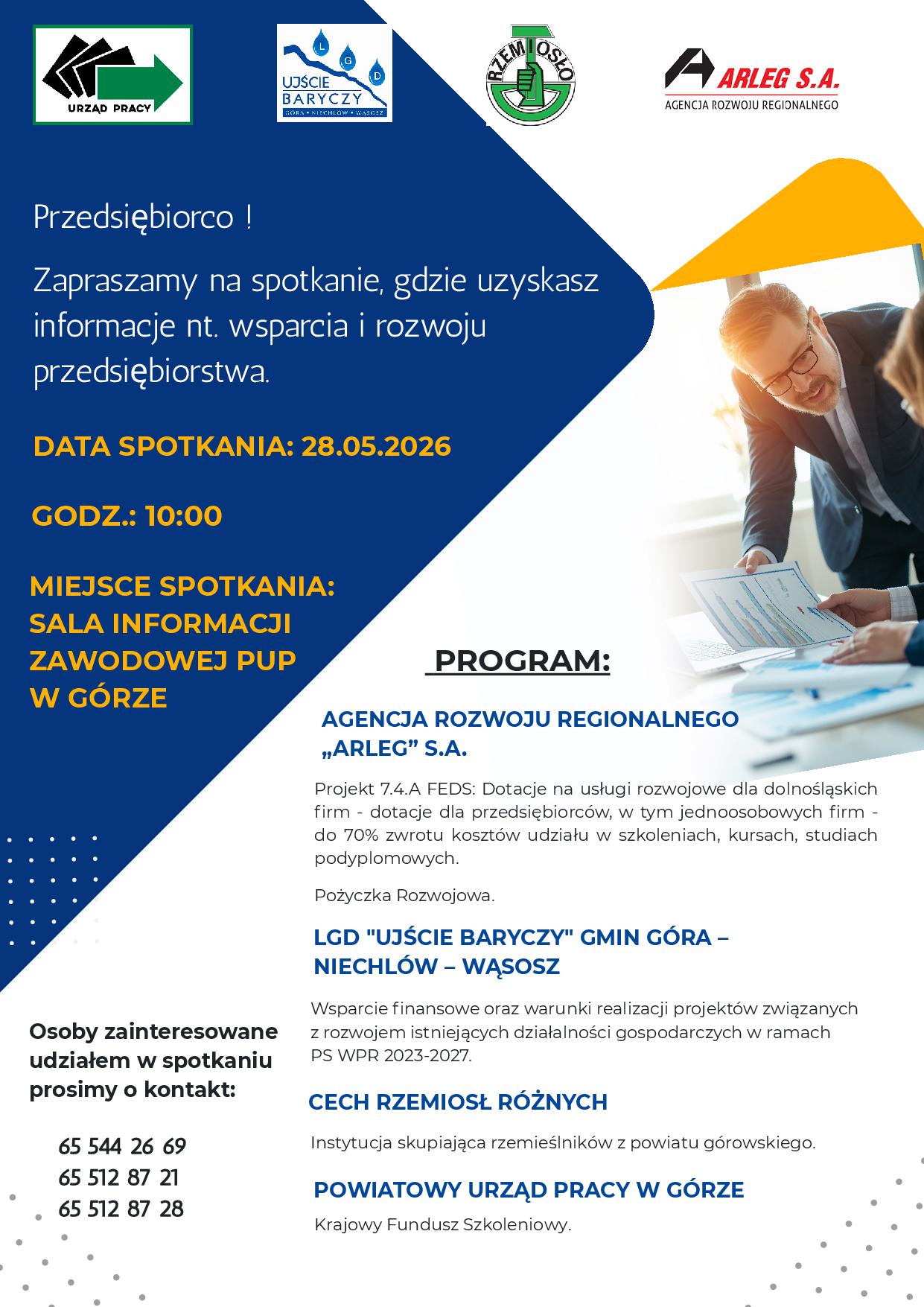 Spotkanie informacyjne w PUP w Górze 