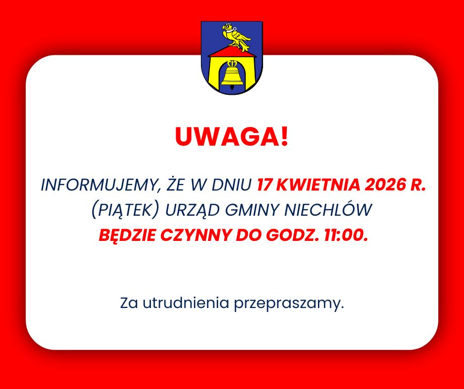 Urząd Gminy czynny do godz. 11:00
